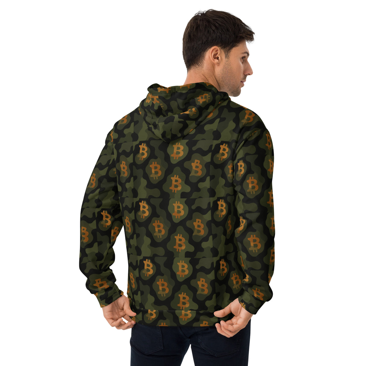 Bitcoin Camo Hoodie – For the Bitcoin Lover