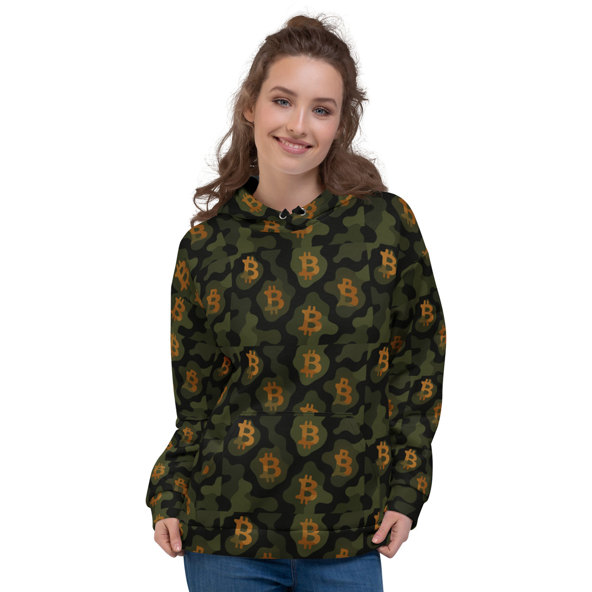 Bitcoin Camo Hoodie – For the Bitcoin Lover