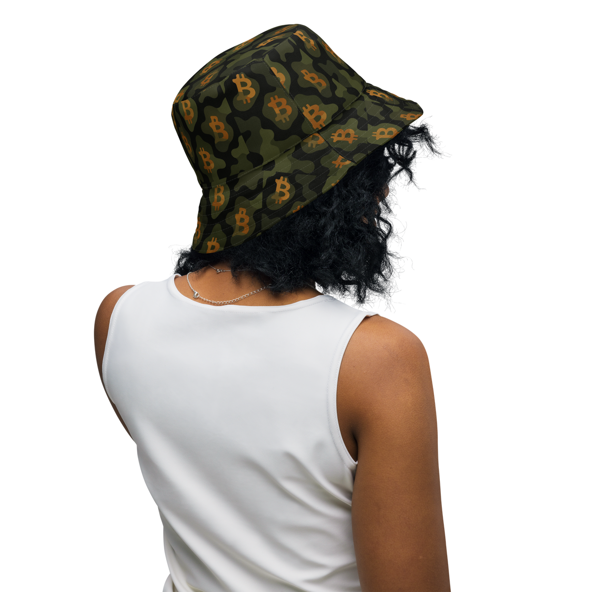 Bitcoin Camo Reversible Bucket Hat – For the Bitcoin Lover