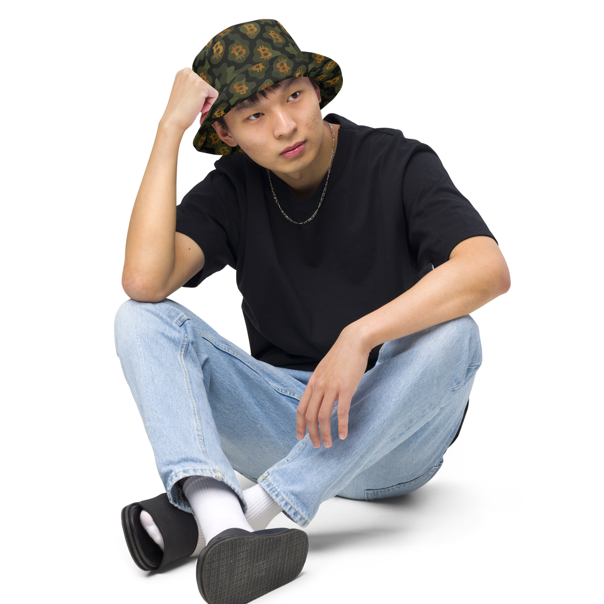 Bitcoin Camo Reversible Bucket Hat – For the Bitcoin Lover