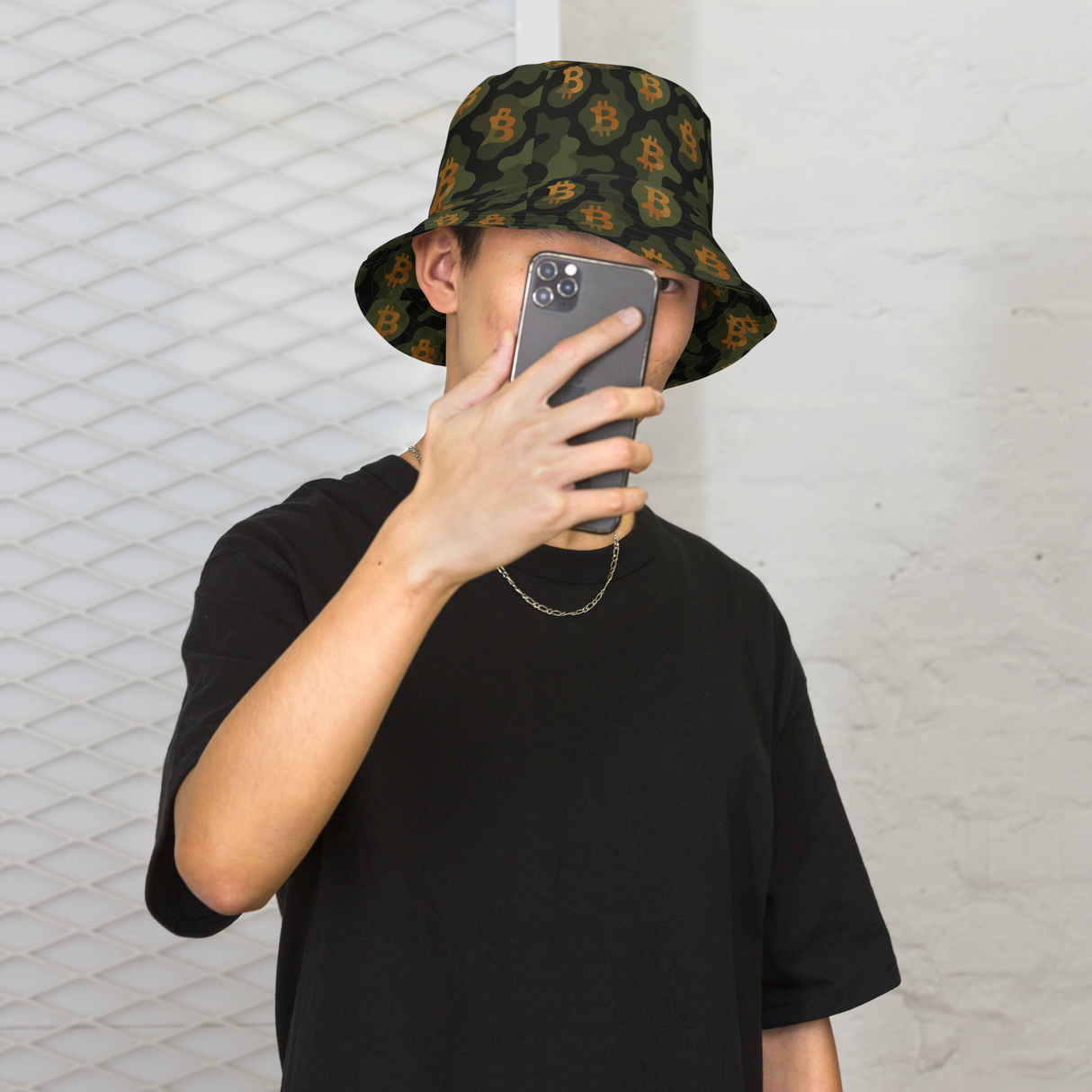 Bitcoin Camo Reversible Bucket Hat – For the Bitcoin Lover