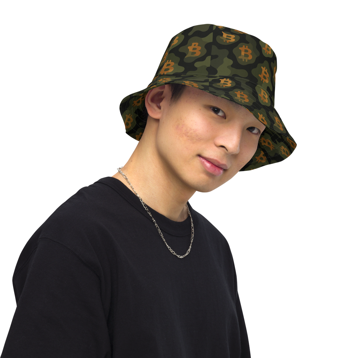 Bitcoin Camo Reversible Bucket Hat – For the Bitcoin Lover