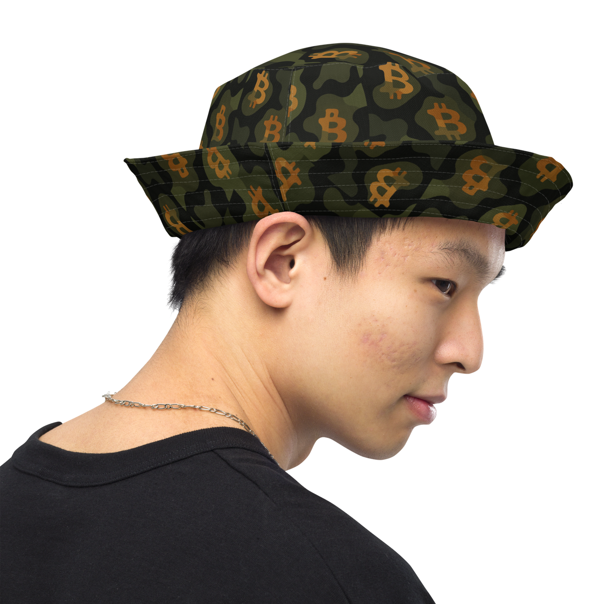 Bitcoin Camo Reversible Bucket Hat – For the Bitcoin Lover