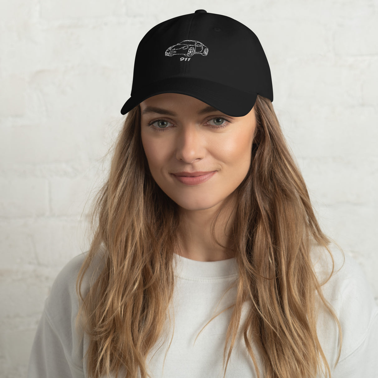 Porsche Outline Embroidered Dad Hat – For the Sports Car Enthusiast
