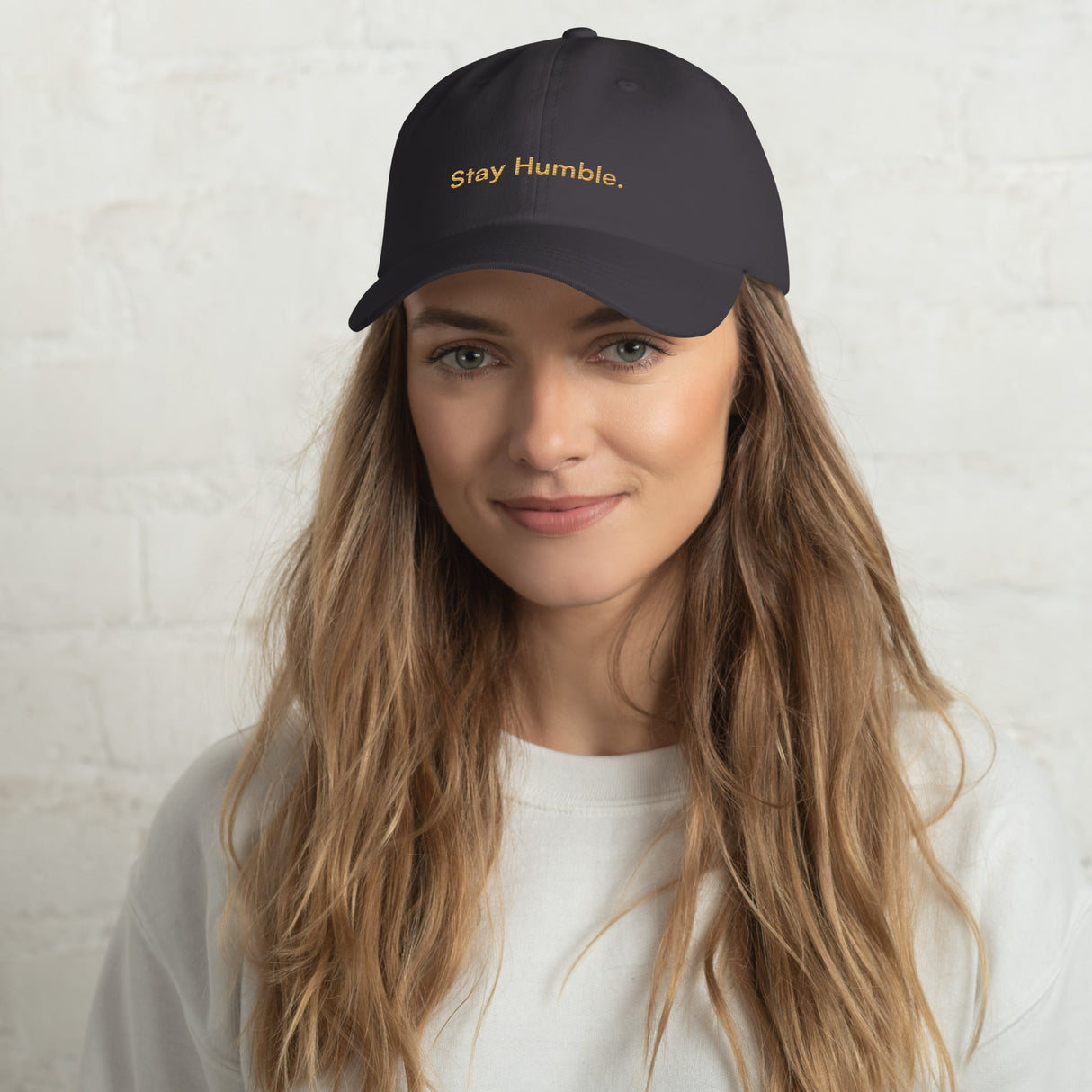 Stay Humble. Charcoal Grey Classic Dad Cap - For the Bitcoin Lover