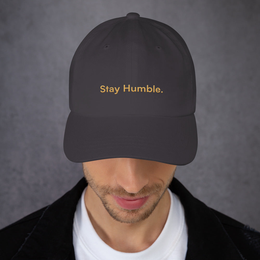 Stay Humble. Charcoal Grey Classic Dad Cap - For the Bitcoin Lover
