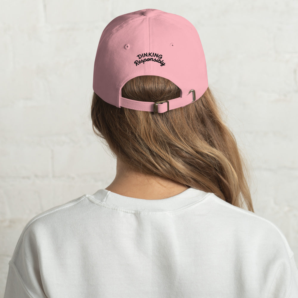 Dinking Responsibly Pink Pickleball Cap - For the Pickleball Lover