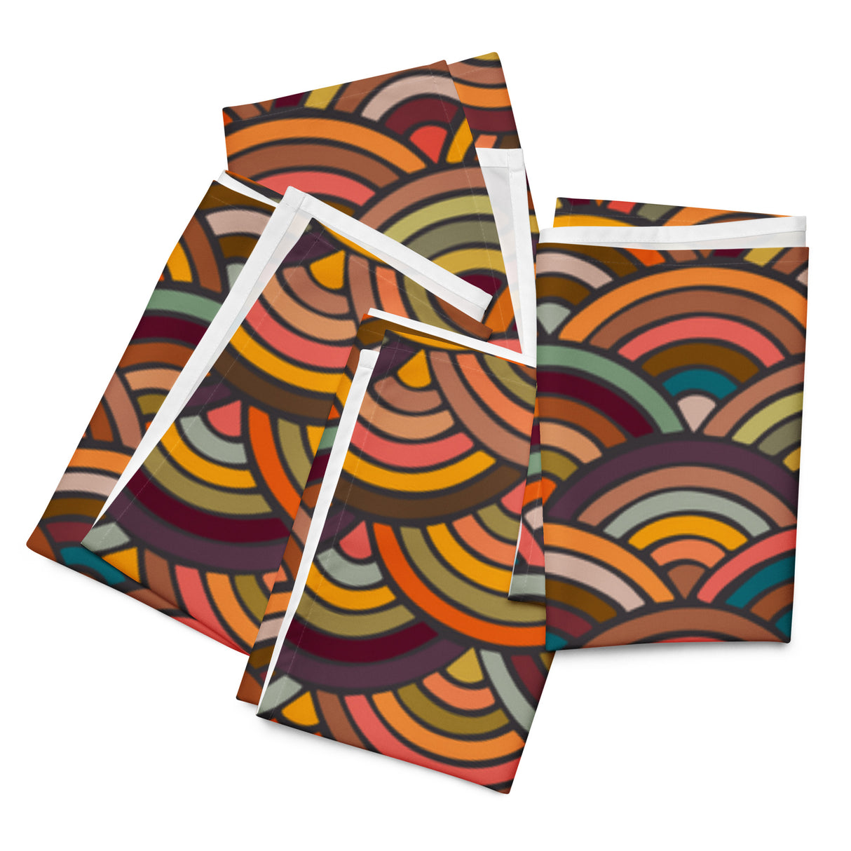 Retro Waves Cloth Napkin Set - Dining Edition