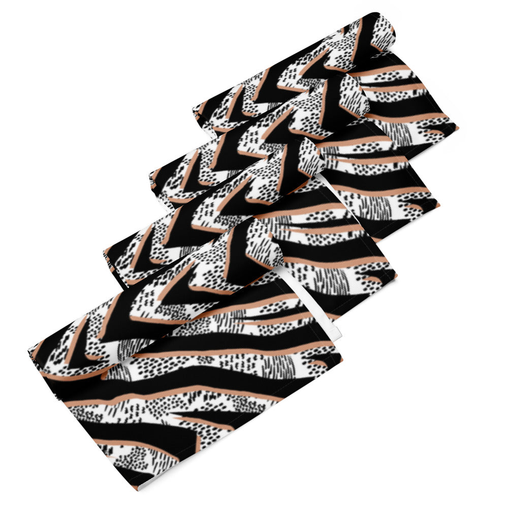 Savannah Stripes Cloth Napkins – Set of 4