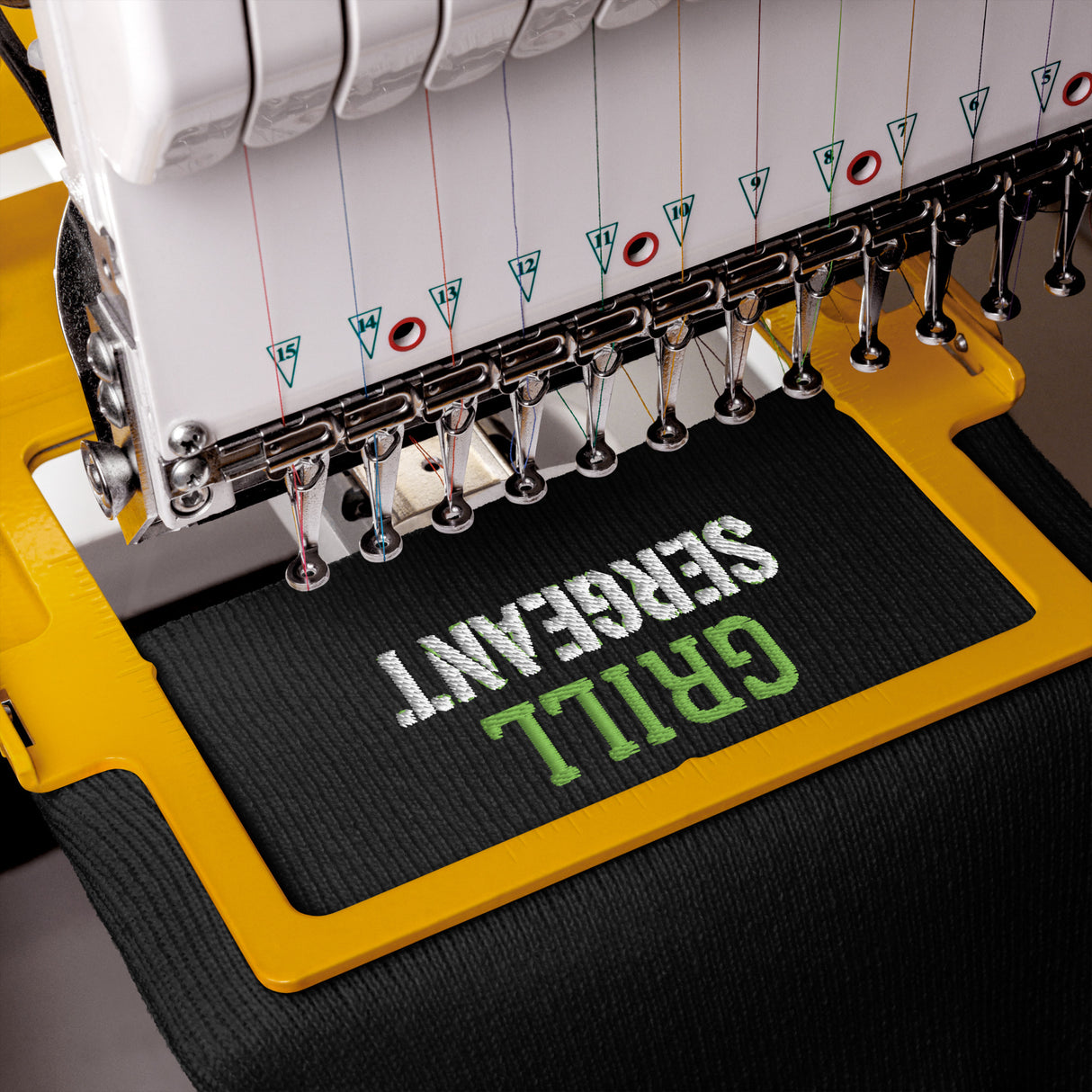 Grill Sergeant Cuffed Embroidered Black Beanie - For the BBQ Boss