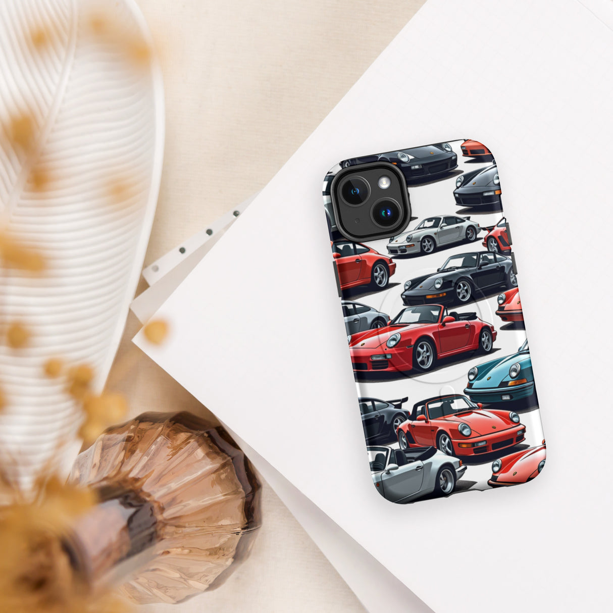 Classic 60s Sports Coupe Collage Phone Case | Curated Gifts Online