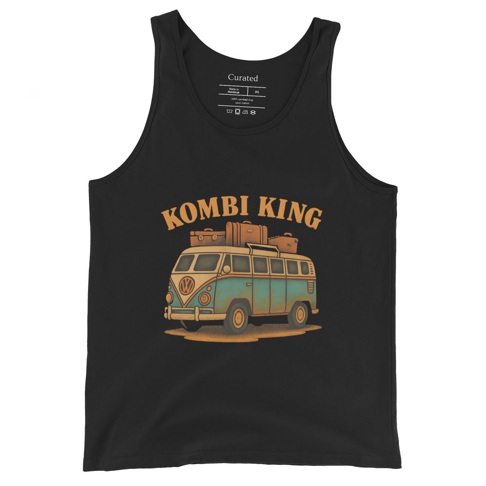 Kombi King Black Men's Tank – For the Vintage Van Lover