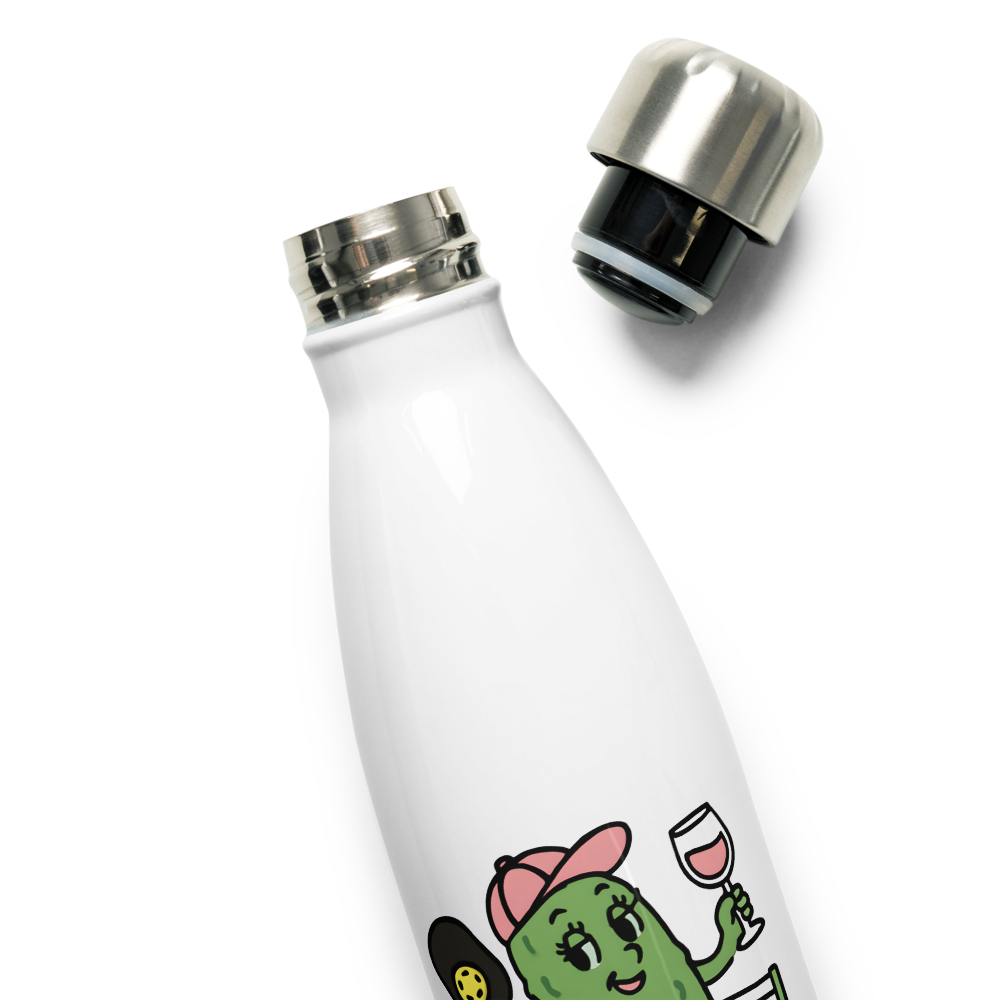 Dinking Responsibly Stainless Steel Insulated 17 oz Water Bottle - For the Pickleball Lover
