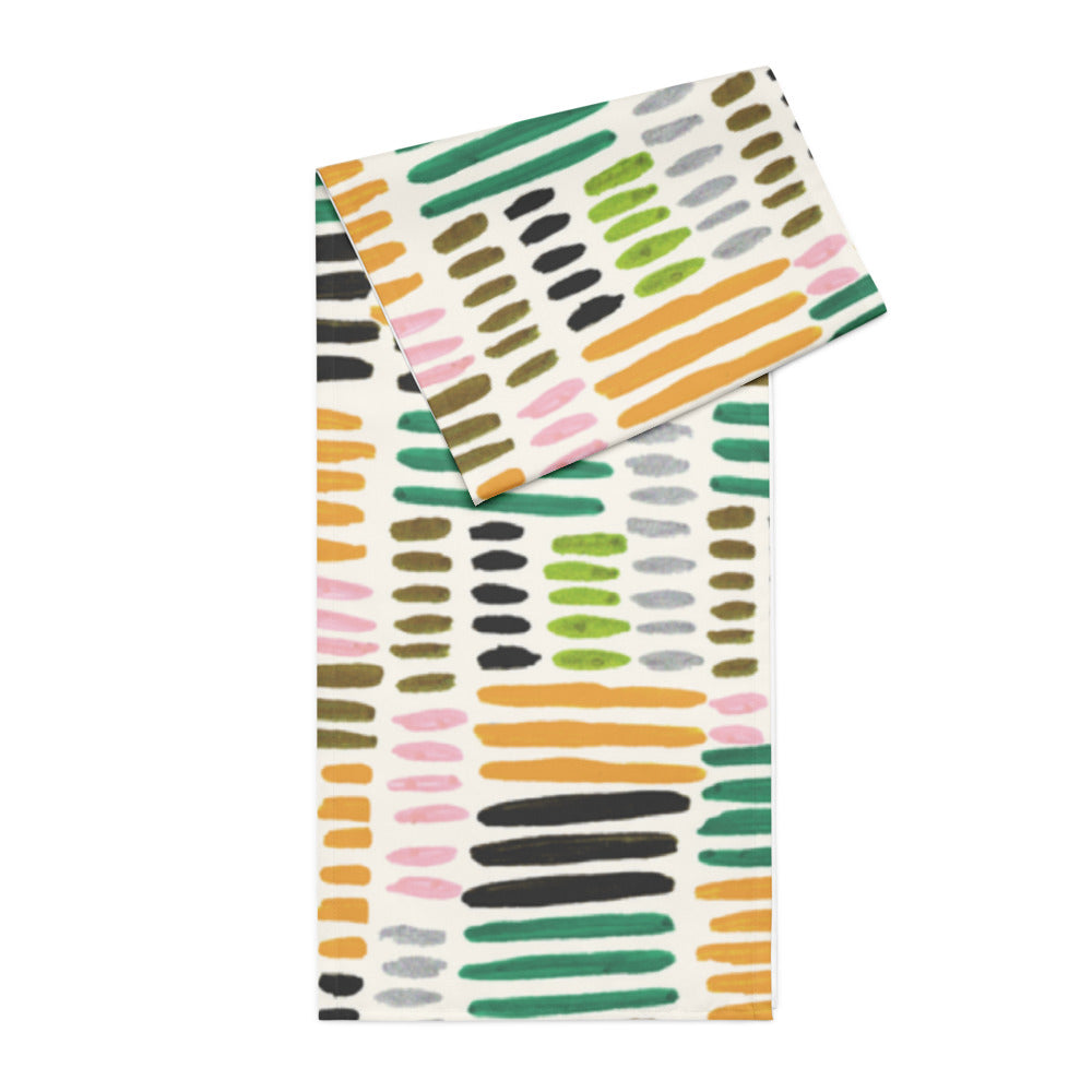 Brushstrokes & Balance Table Runner - For the Entertainer