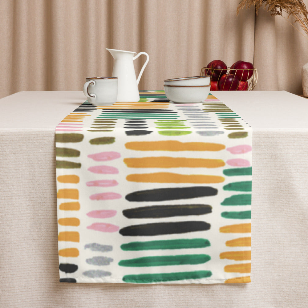 Brushstrokes & Balance Table Runner - For the Entertainer