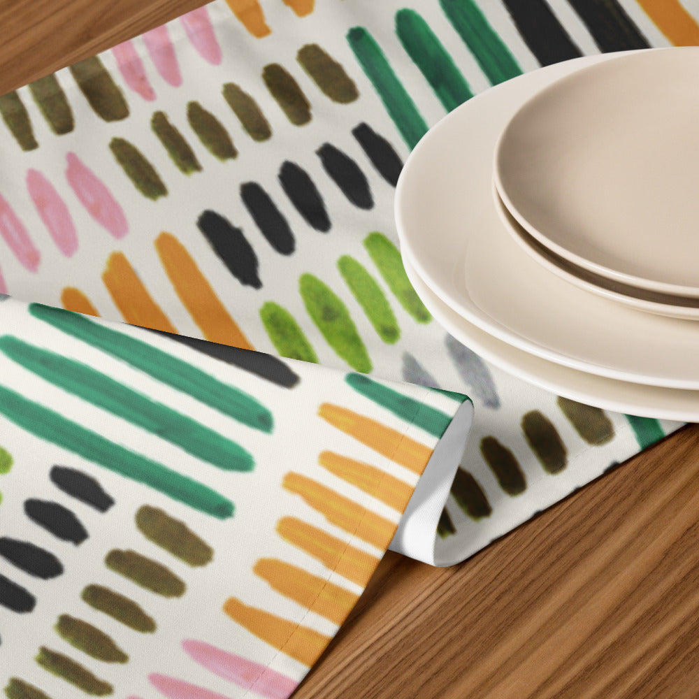 Brushstrokes & Balance Table Runner - For the Entertainer