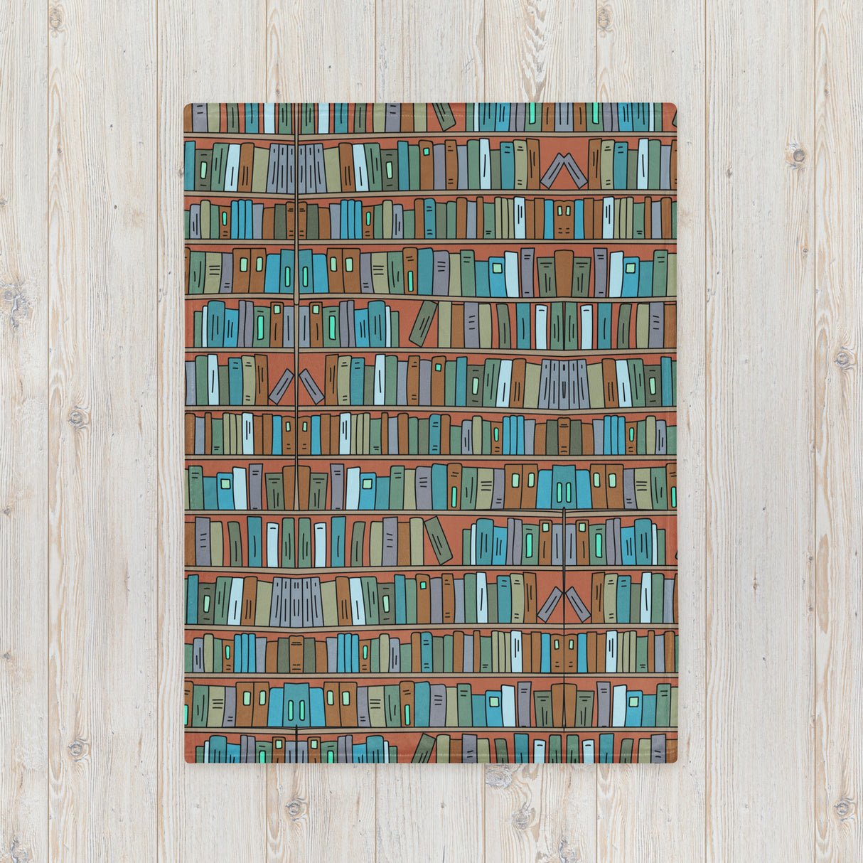 Book Lover’s Throw Blanket – Cozy Home Library Edition