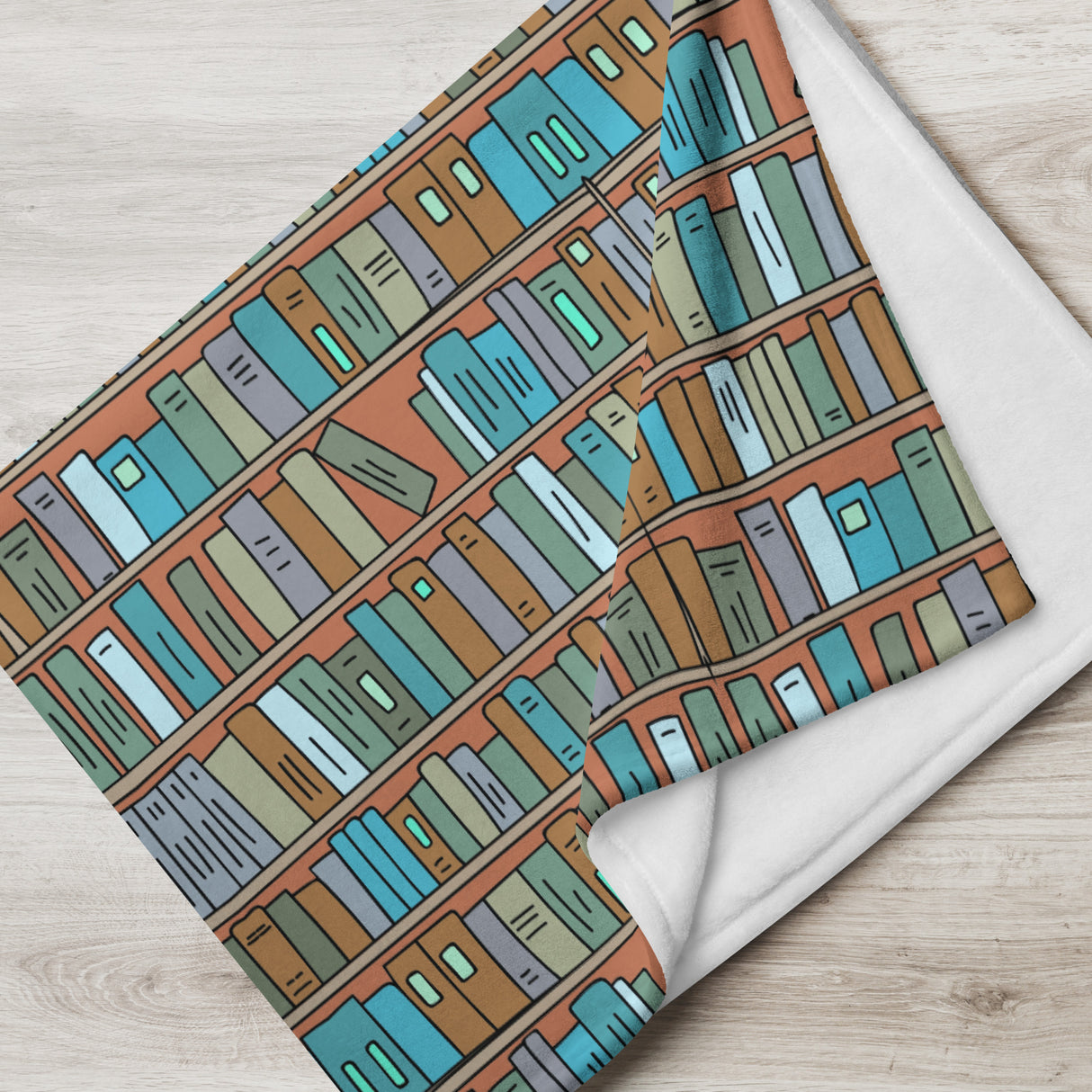 Book Lover’s Throw Blanket – Cozy Home Library Edition