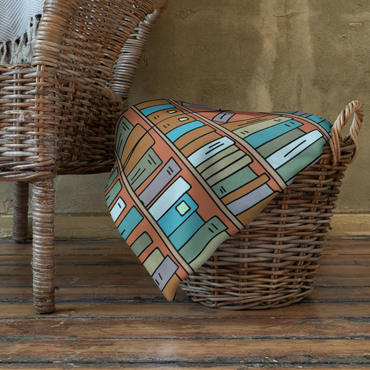 Book Lover’s Throw Blanket – Cozy Home Library Edition