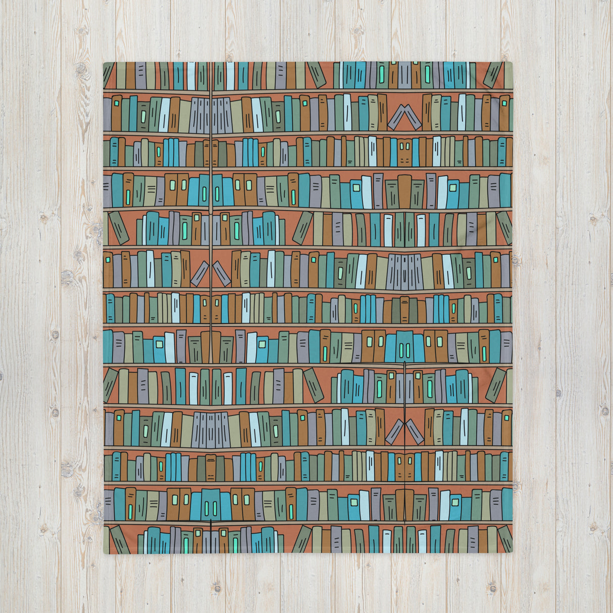 Book Lover’s Throw Blanket – Cozy Home Library Edition