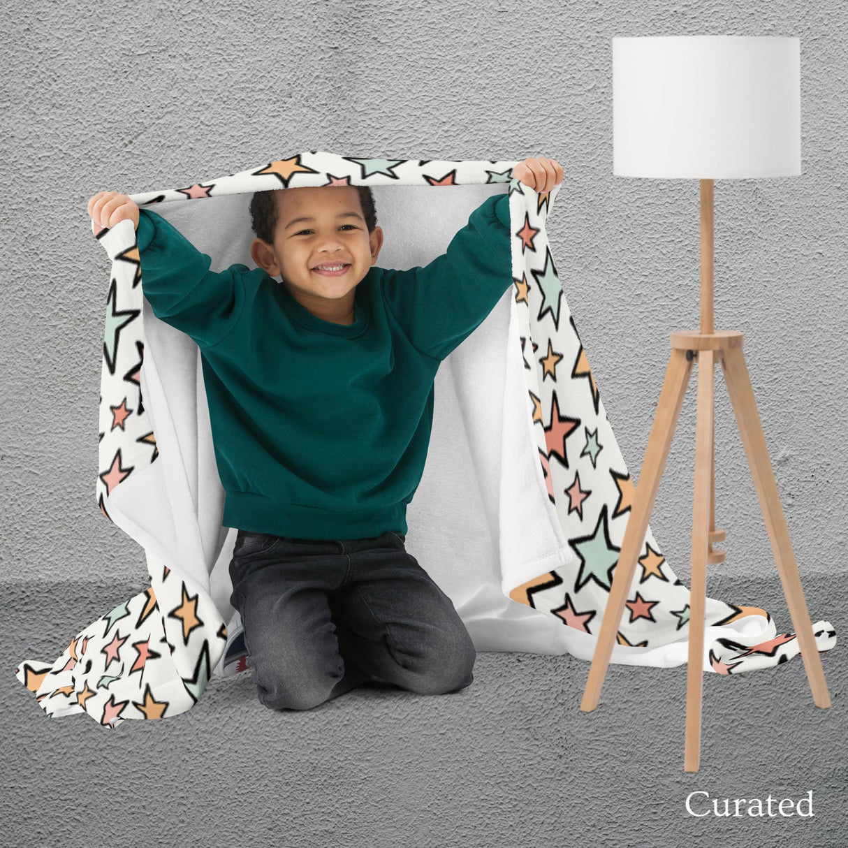 Starry Style Throw Blanket – soft silk-touch design in three sizes