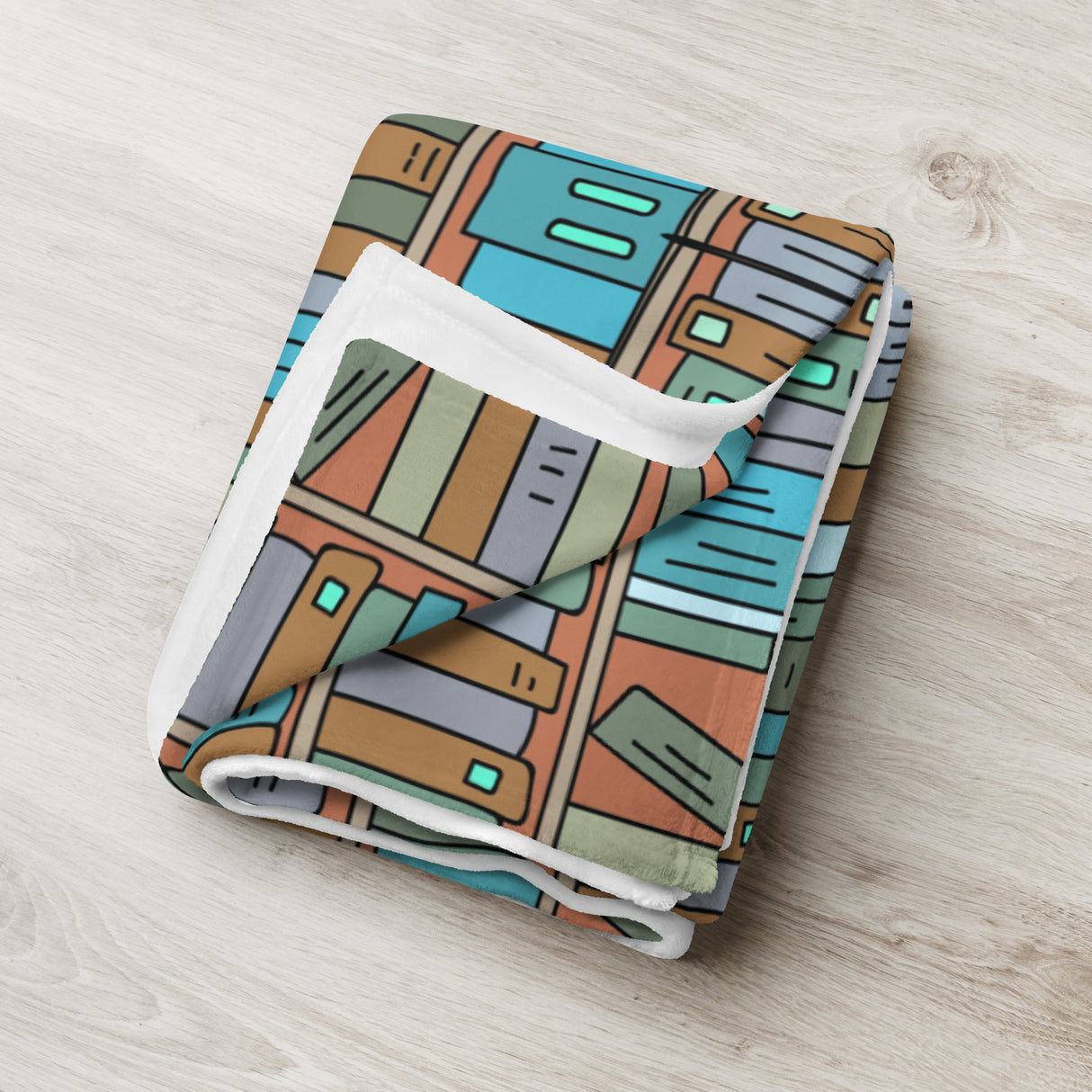 Book Lover’s Throw Blanket – Cozy Home Library Edition