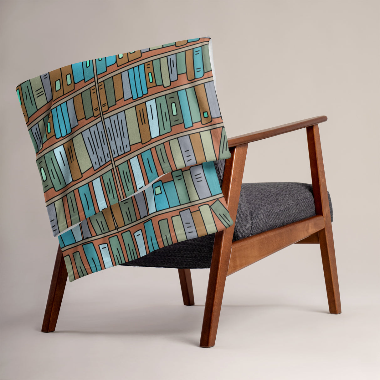 Book Lover’s Throw Blanket – Cozy Home Library Edition