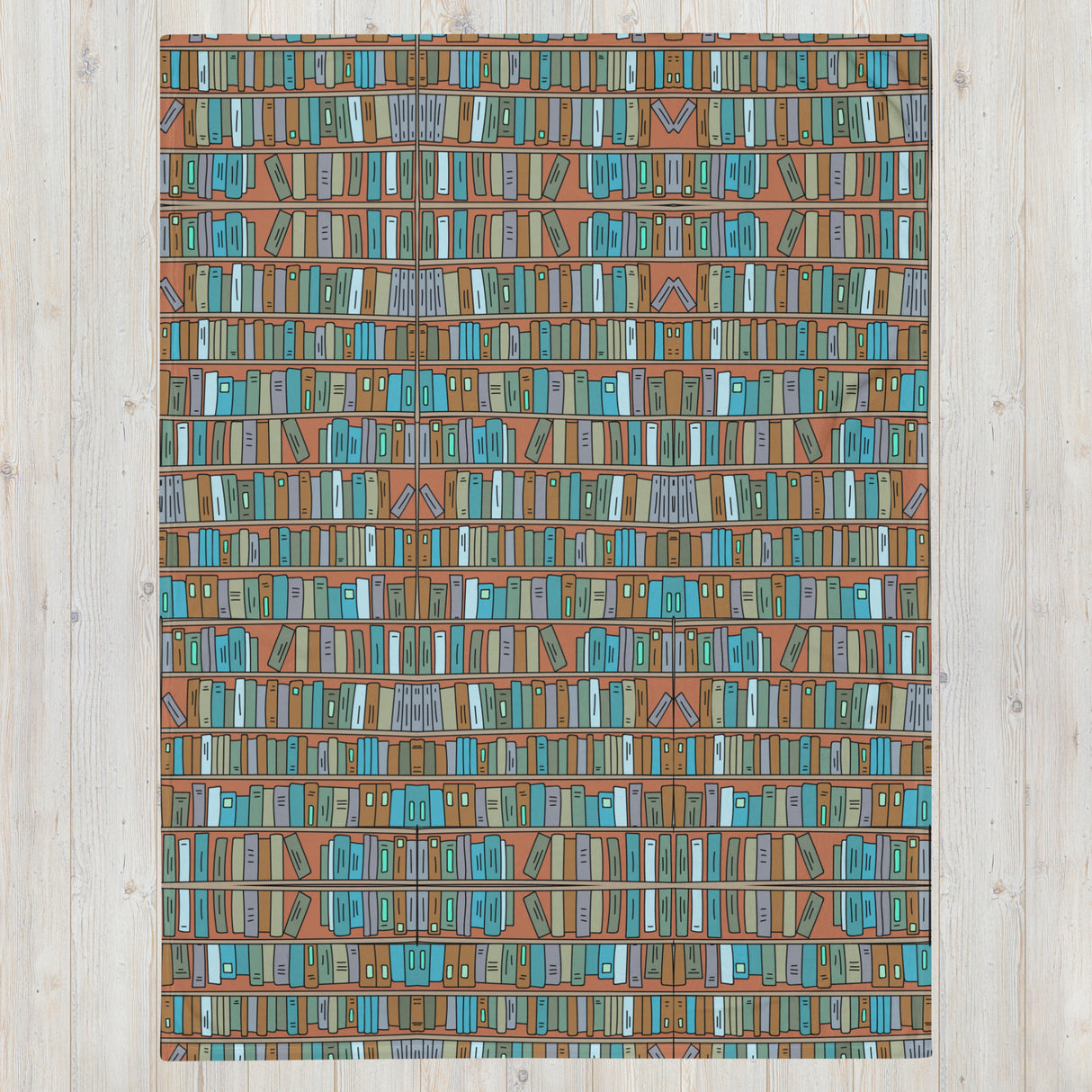 Book Lover’s Throw Blanket – Cozy Home Library Edition