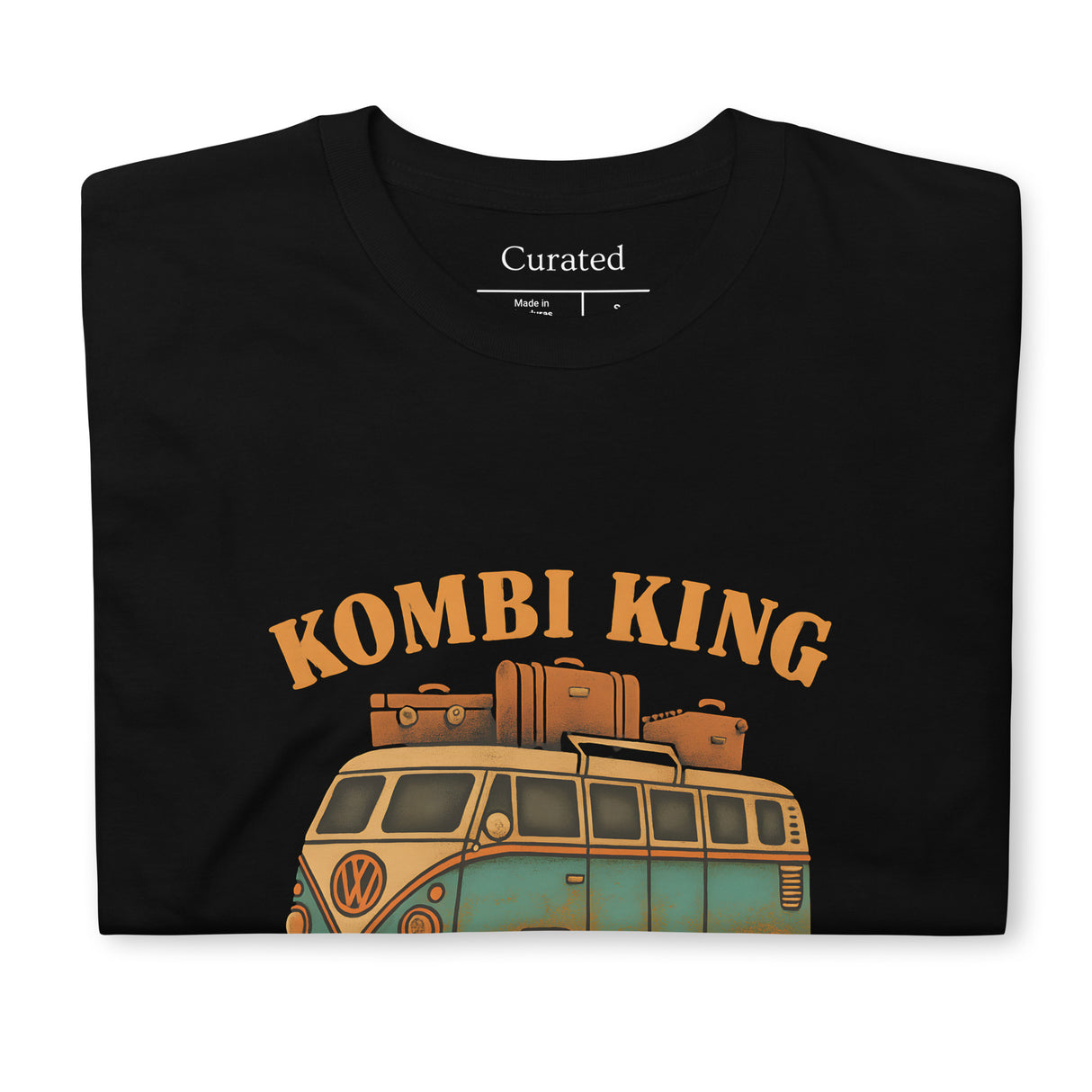 Kombi King Unisex Black T-Shirt – For the Vintage Van Lover