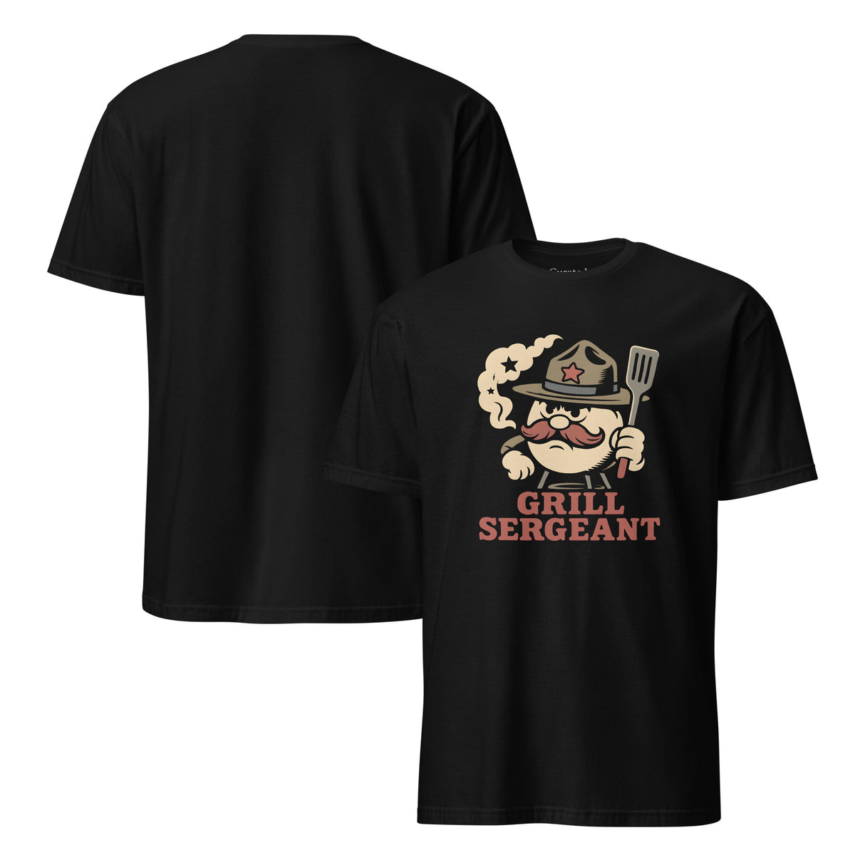 Grill Sergeant Unisex Black T-Shirt – For the BBQ Boss