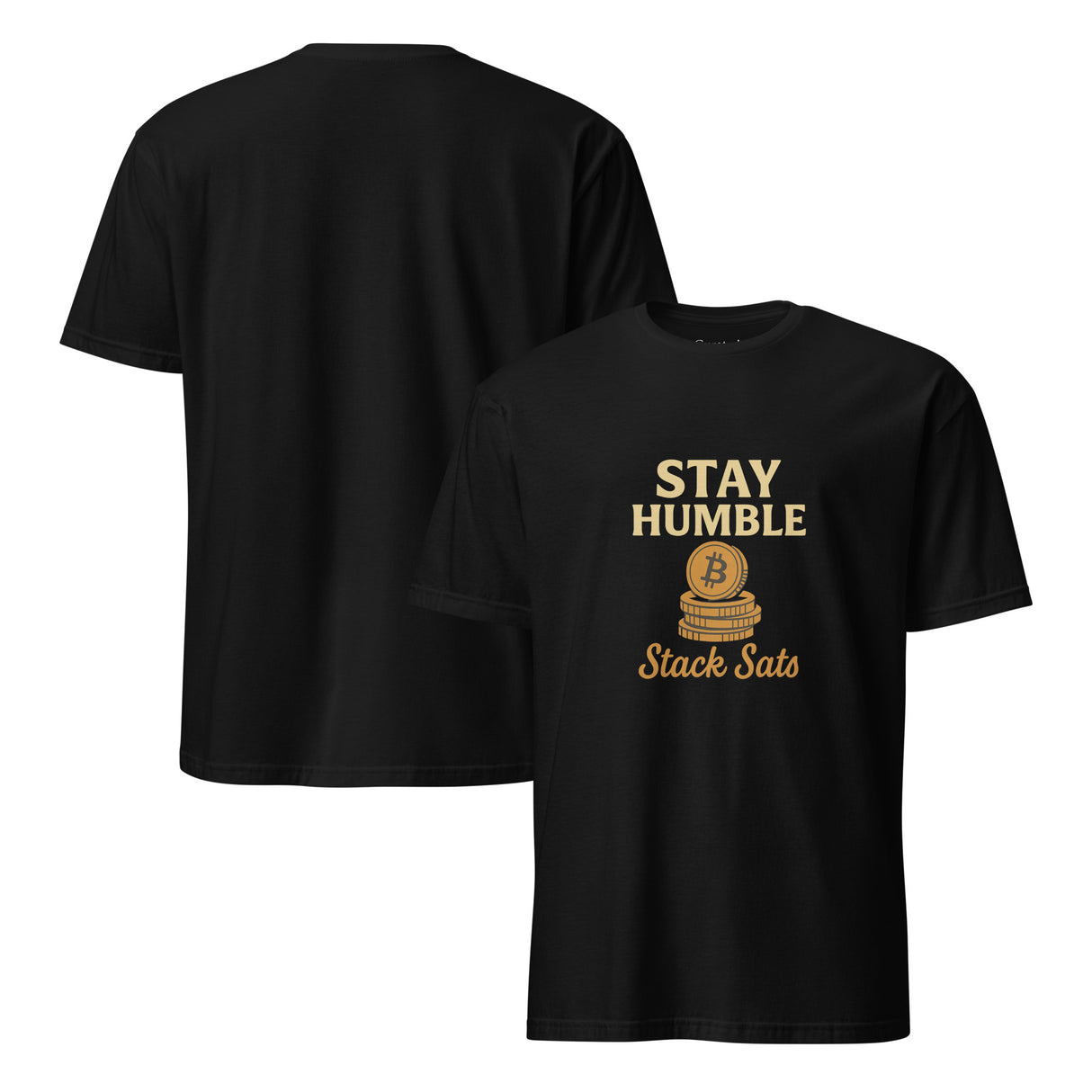 Stay Humble, Unisex Black T-Shirt - For the Bitcoin Lover