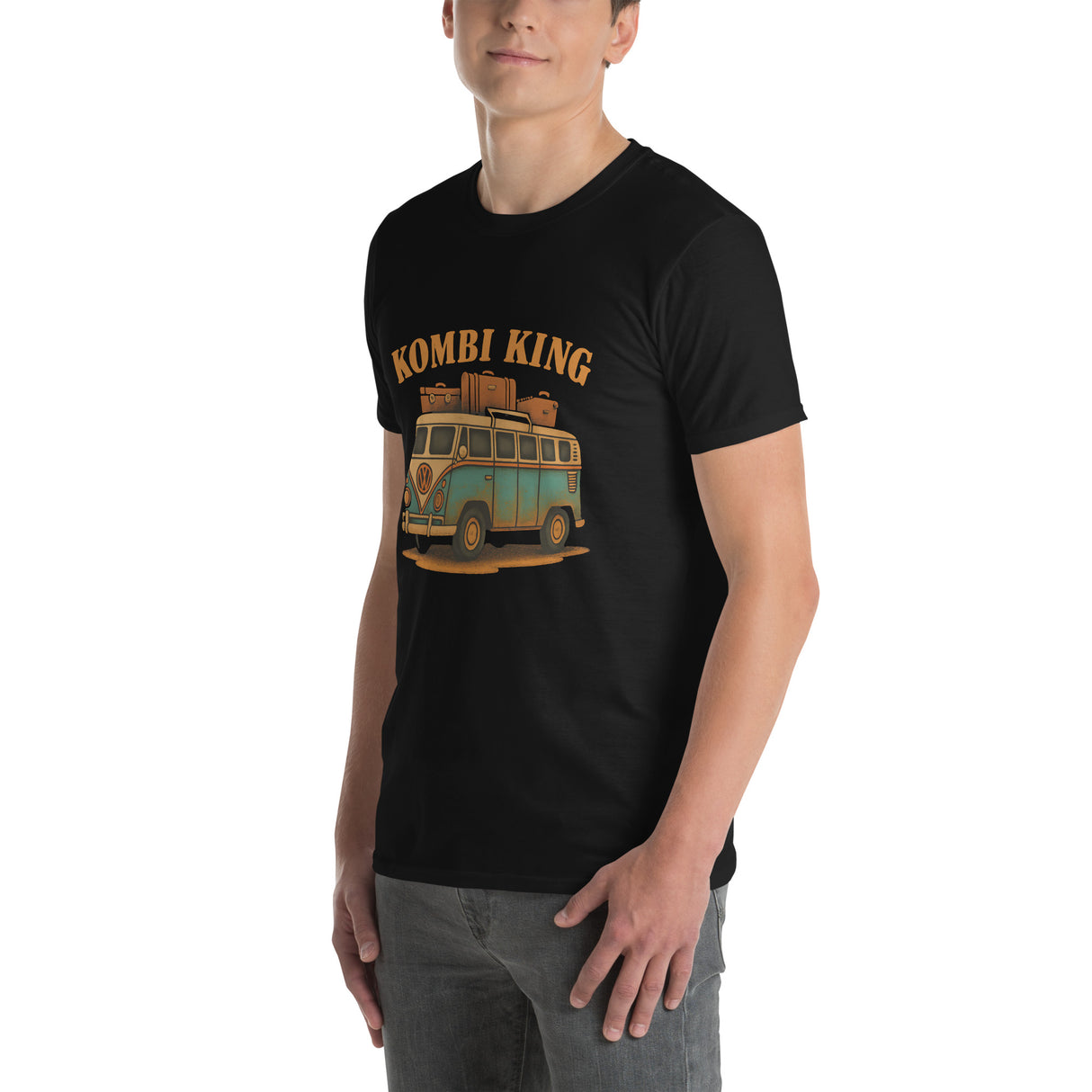 Kombi King Unisex Black T-Shirt – For the Vintage Van Lover