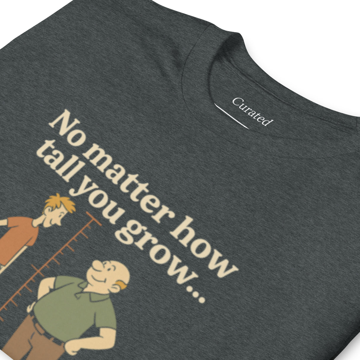 Look Up to Dad, Dark Heather T-Shirt – Father’s Day Edition