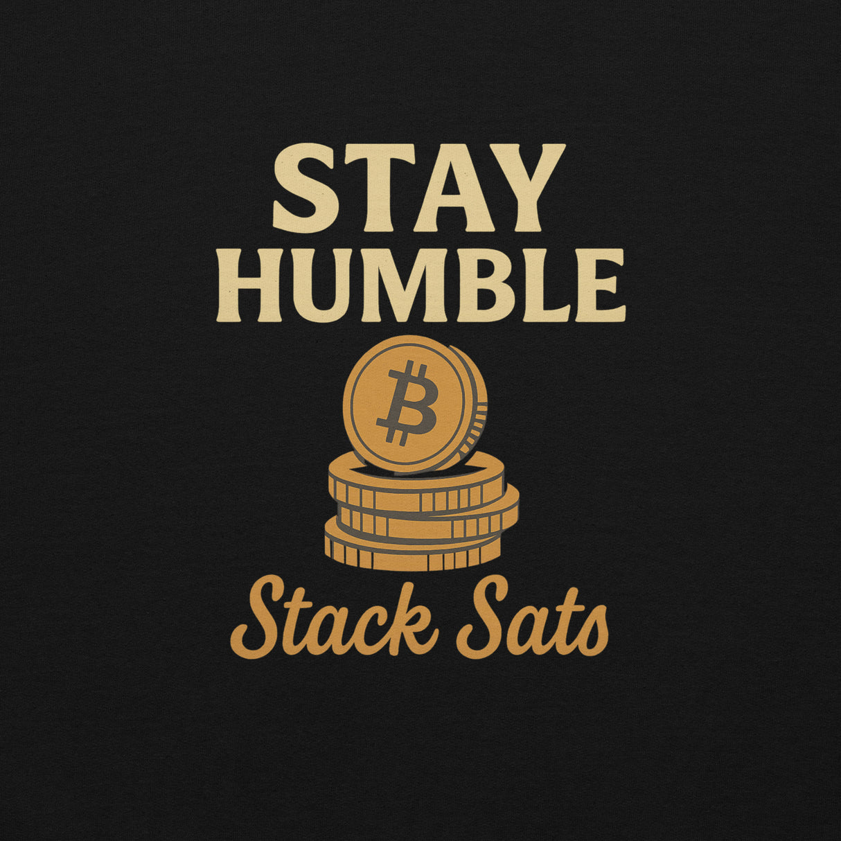 Stay Humble Stack Sats Unisex Heavy Blend Black Hoodie – For Bitcoin Lovers