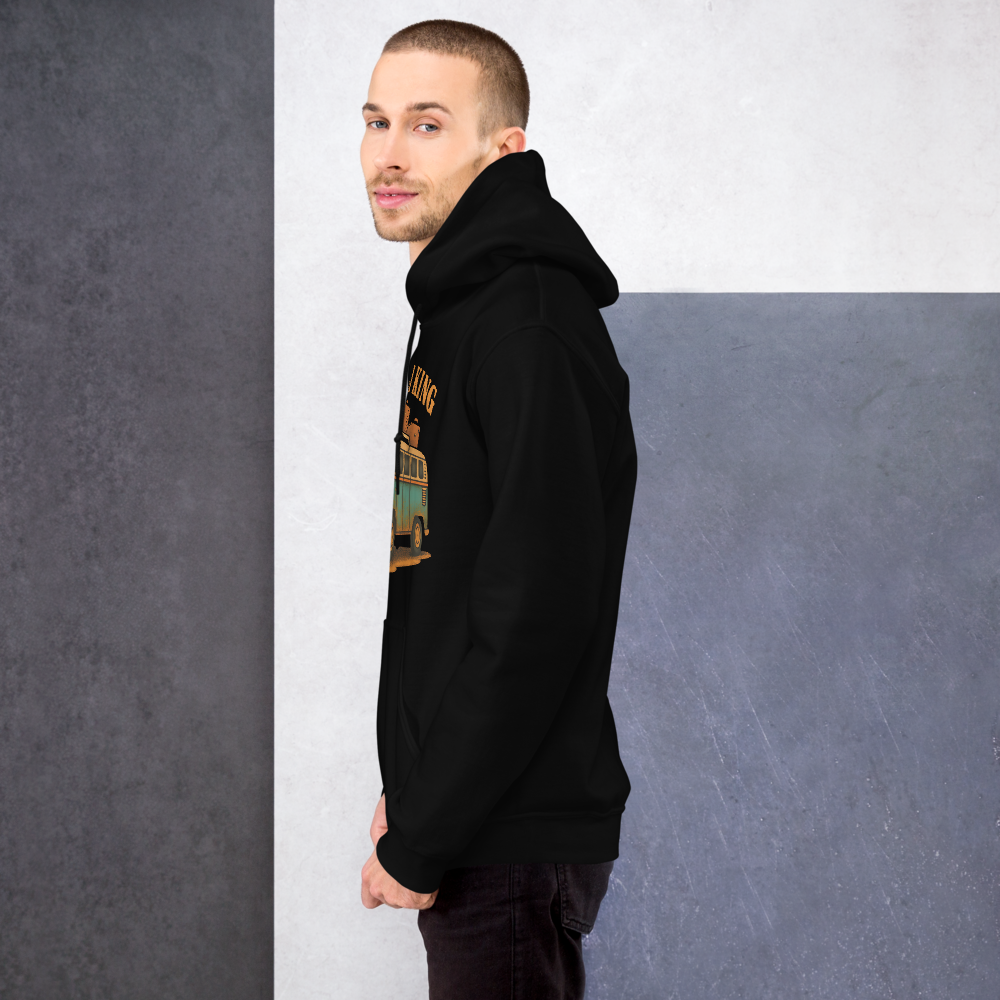 Kombi King Unisex Heavy Blend Black Hoodie - For the Vintage Van Lover