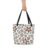 Starry Style XL Tote Bag - Oversized Playful Print Tote