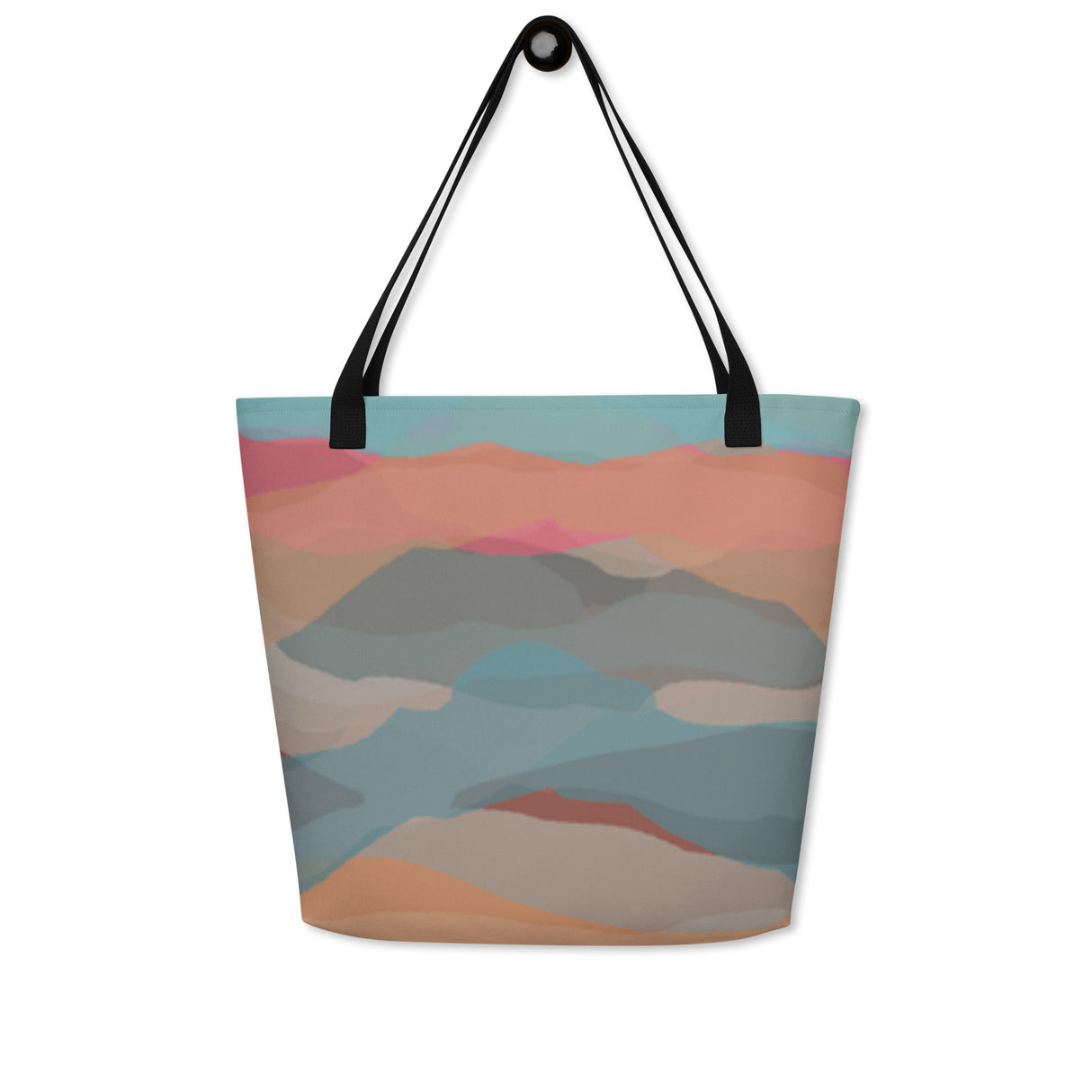 Painted Horizons XL Tote Bag - Oversized Art Print Tote