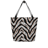 Savannah Stripes XL Tote Bag – Oversized Bold Print Tote