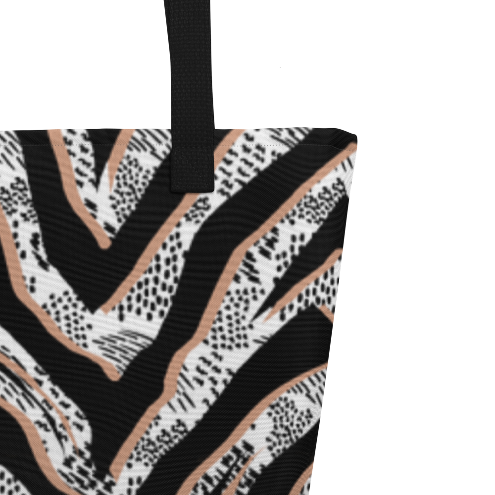 Savannah Stripes XL Tote Bag – Oversized Bold Print Tote