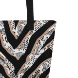 Savannah Stripes XL Tote Bag – Oversized Bold Print Tote