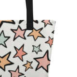 Starry Style XL Tote Bag - Oversized Playful Print Tote