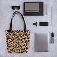 Product mockup of Wild Side Leopard Print Tote