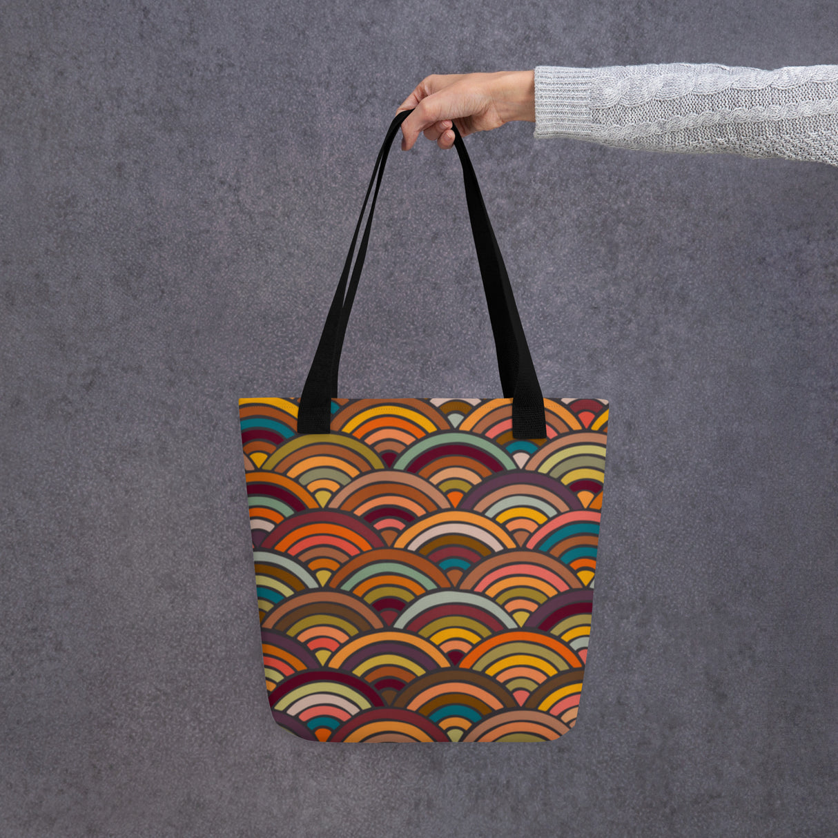 Retro Waves Tote Bag – Everyday Art Tote