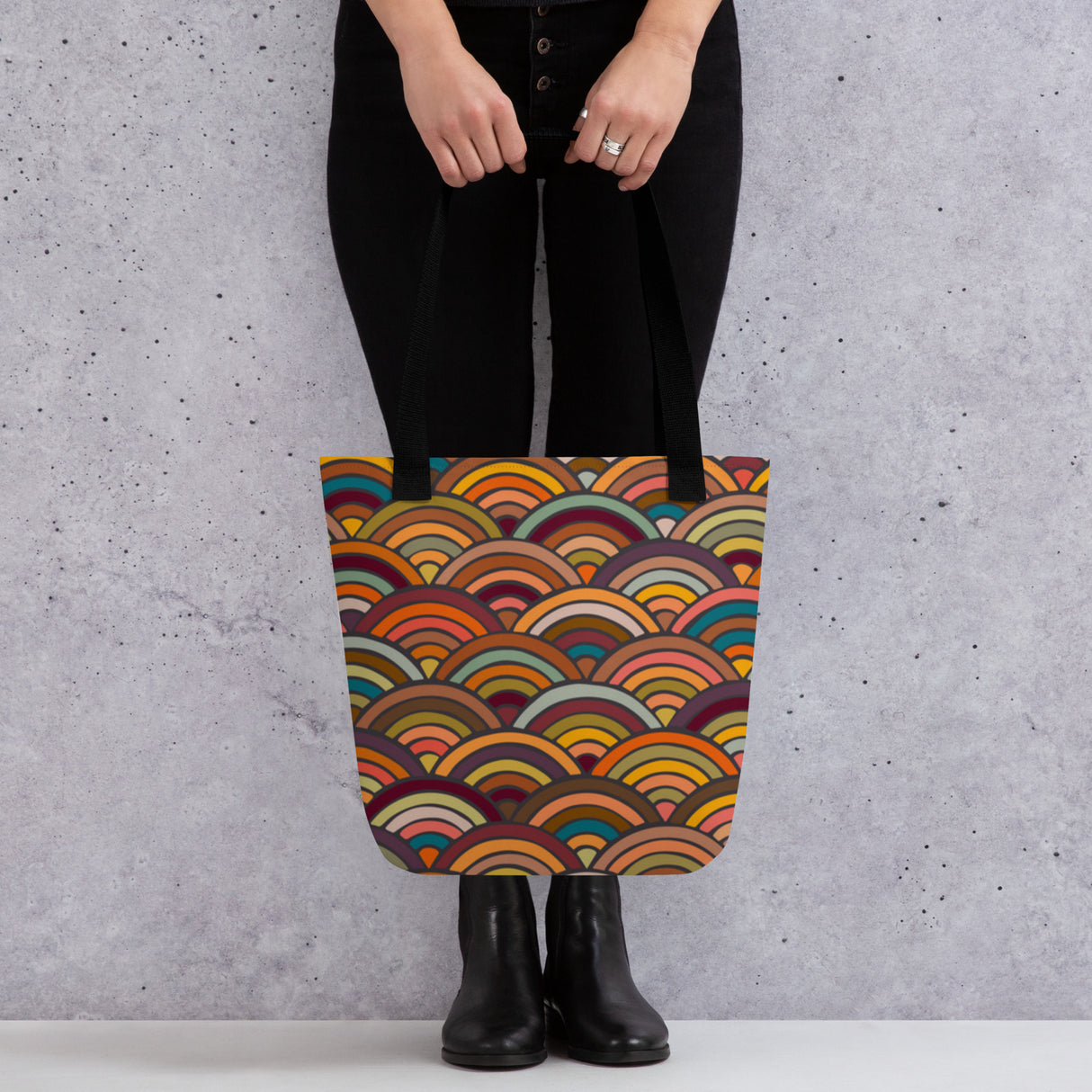 Retro Waves Tote Bag – Everyday Art Tote