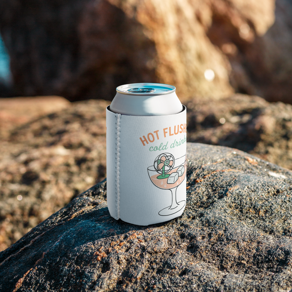 Hot Flushes, Cold Drinks Can Cooler - For the Menopause Warrior