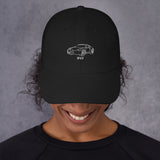 Porsche Outline Embroidered Dad Hat – For the Porsche Lover