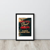 Life’s Too Short to Drive Boring Cars – Porsche 911 Edition Framed Poster (MEDIUM)