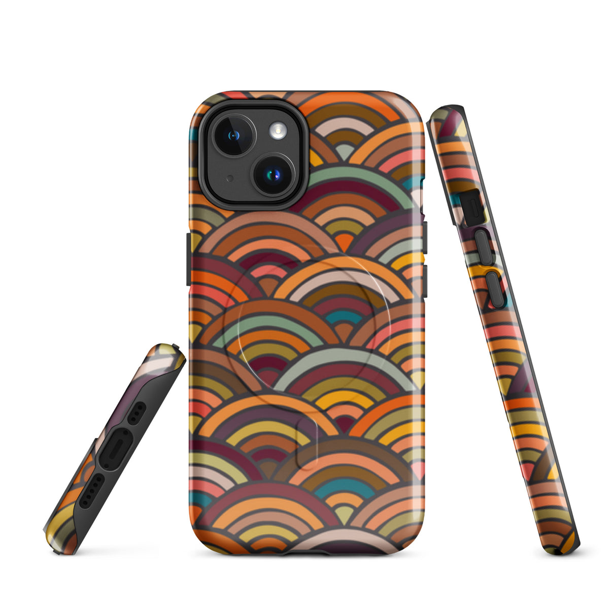 Retro Waves MagSafe® Tough Phone Case for iPhone® - For the Design Lover
