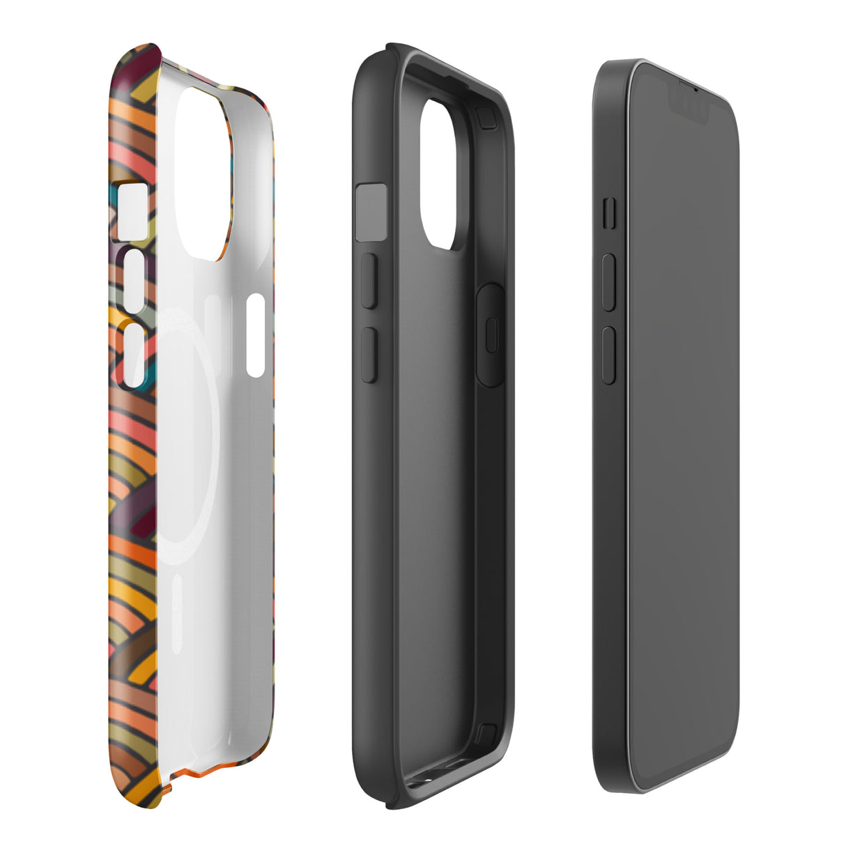 Retro Waves MagSafe® Tough Phone Case for iPhone® - For the Design Lover