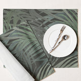 set of 4 placemats with tropical motif
